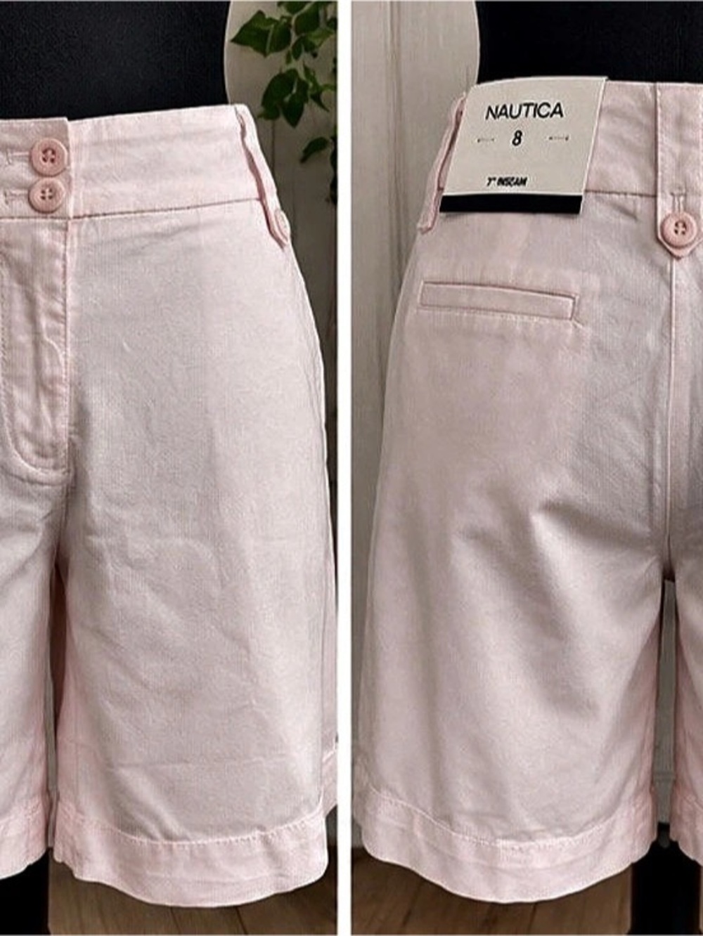 Nautica Pink Shorts – Size 8 – 7” Inseam – NW